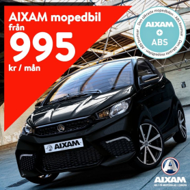 Njut av sommaren i din nya Aixam mopedbil, njut av friheten från 995:- / månad.