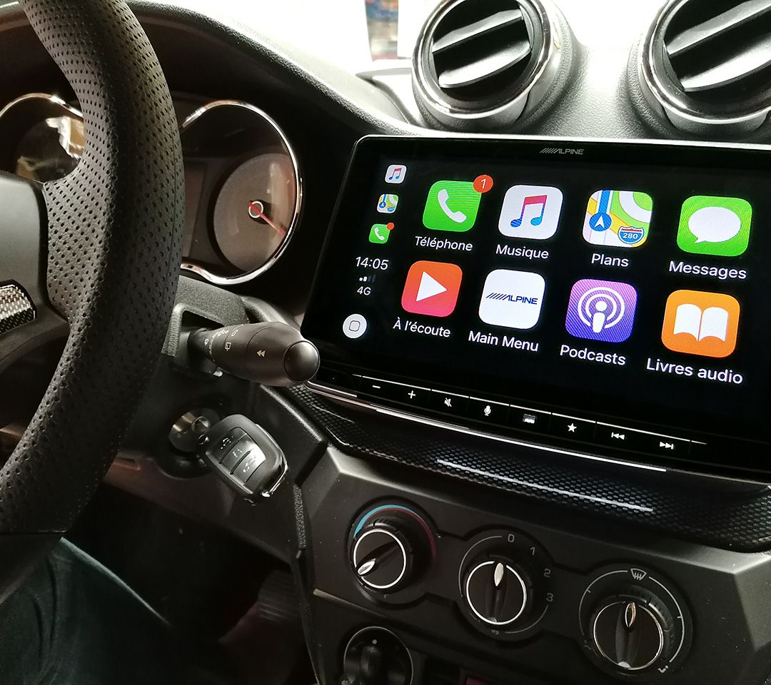 Aixam Connect 9" touchskärm Alpine